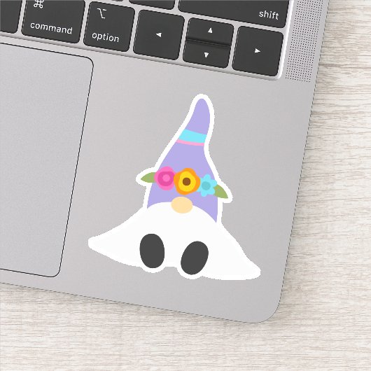 Lente Zomer Tuinkabouter Die Cut Sticker Decal (Detail)