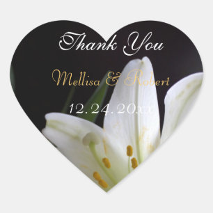 lente, zomer, vakantie bruiloft gunst bedankt hart sticker