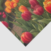 Lente Zomer Veld van Tulpen Decoupage Paper Tissuepapier (Detail)