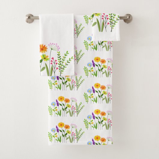 Lente Zomer Veldbloemen Bad Handdoek (Insitu)