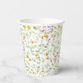 Lente Zomer Veldbloemen Papieren Bekers (Rechts)