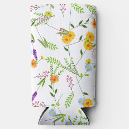 Lente Zomer Veldbloemen Seltzer Blikjeskoeler