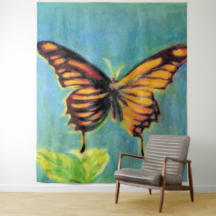 Lente zomer vlinder - Tapestry Wandkleed