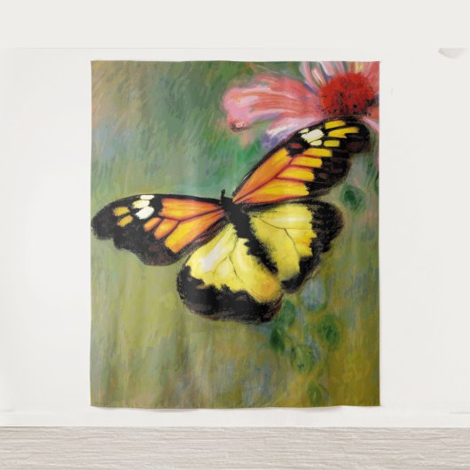 Lente zomer vlinder - Tapestry Wandkleed (Voorkant)