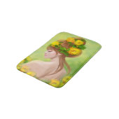 Lente zomer vrouw Bath Mat (Gekanteld)