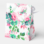 Lente Zomer Waterverf Bloemen 60ste Verjaardag Bedankdoosjes (Achterkant)