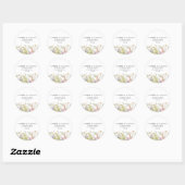 Lente Zomer Wildbloem Bruiloft Ronde Stickers (Vel)