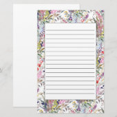 Lente Zomer Wilde Bloemen Briefpapier (Voorkant / Achterkant)