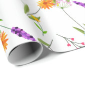 Lente Zomer Wilde bloemen Cadeaupapier (Rol Hoek)