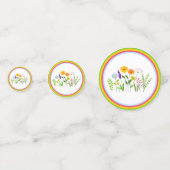 Lente Zomer Wilde bloemen Confetti (Achterkanten)