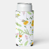 Lente Zomer Wilde bloemen Seltzer Blikjeskoeler (Seltzer Voorkant)