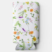 Lente Zomer Wilde bloemen Seltzer Blikjeskoeler (Achterkant)