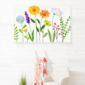 Lente Zomer Wilde bloemen Spandoek (Insitu)