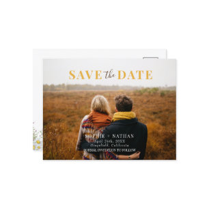 Lente Zomer Wildflower   Bruiloft Bewaar de datum Briefkaart