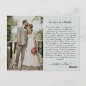 Lente Zomer Wildflower | Dankjewel kaart (Achterkant)