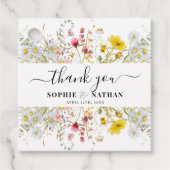Lente Zomer Wildflower | Dankjewel kaart Bedankjes Labels (Voorkant)