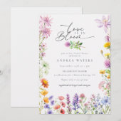 Lente Zomer Wildflower | Kleurrijk Vrijgezellenfee Kaart (Voorkant / Achterkant)