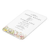 Lente Zomer Wildflower | Magnetische bruiloft uitn Magneet (Linkerzijde)