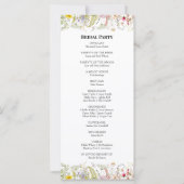 Lente Zomer Wildflower | Trouwprogramma (Achterkant)