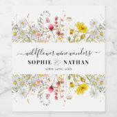 Lente Zomer Wildflower Wijn Wonderen Wijn Etiket (Enkel label)