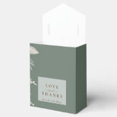 Lente zomer witte roos bedankdoosjes (Geopend)