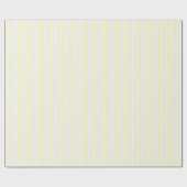 Lente zomer Zacht Licht Gele Stripe Cadeau Cadeaupapier (Vlak)