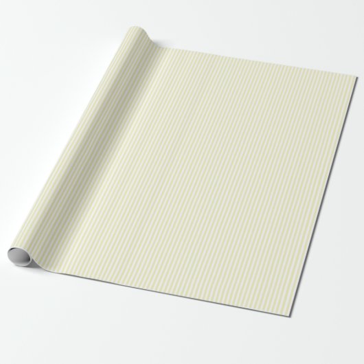 Lente zomer Zacht Licht Gele Stripe Cadeau Cadeaupapier (Uitgerold)