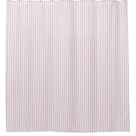 Lente zomer Zachte lichte roze Stripe Farmhouse Douchegordijn