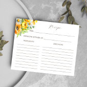 Lente zomerbloemen vrijgezellenfeest receptkaart