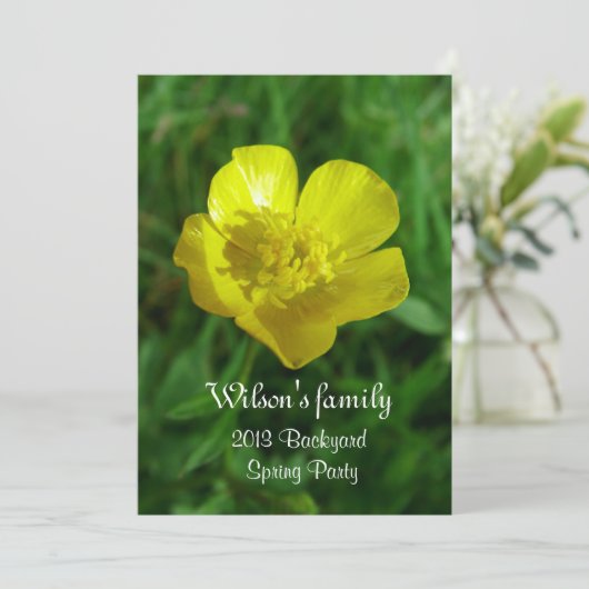 Lente, zomerfeestdag kaart (Staand voorkant)