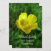 Lente, zomerfeestdag kaart (Voorkant / Achterkant)