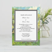 lente, zomers huwelijksuitnodiging van Gogh Kaart (Staand voorkant)