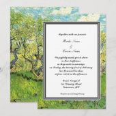 lente, zomers huwelijksuitnodiging van Gogh Kaart (Voorkant / Achterkant)