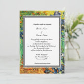 lente, zomers huwelijksuitnodiging van Gogh Kaart (Staand voorkant)