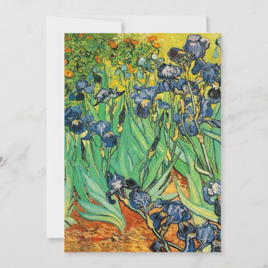 lente, zomers huwelijksuitnodiging van Gogh Kaart (Achterkant)