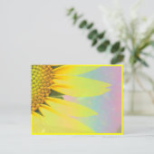 Lente zonnebloemen briefkaart (Staand voorkant)