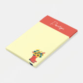 Lente Zonnebloemen en Regenlaarzen  Post-it® Notes (Schuin)