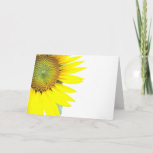 Lente zonnebloemen kaart