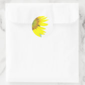 Lente zonnebloemen ronde sticker (Tas)