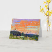Lente Zonsondergang, Algonquin Park | Tom Thomson  Kaart (Gele Bloem)