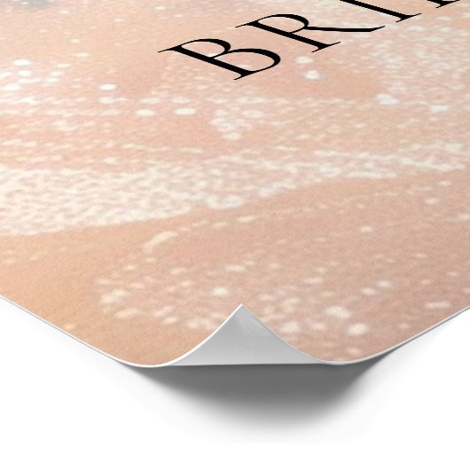 Lente zonsondergang op Cloud Nine Vrijgezellenfees Poster (Hoek)