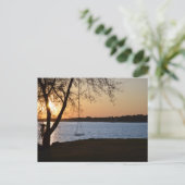 Lente Zonsondergang Vredig Briefkaart (Staand voorkant)