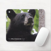 Lente - zwart Beer Muismat (Met muis)