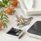 Lente - zwart Beer Sleutelhanger (Zijkant)