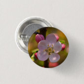 Lenteappelbloesem Ronde Button 3,2 Cm (Voorkant /achterkant)