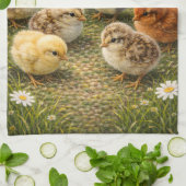 Lentebabykuikens Keukenhanddoek (Gevouwen)