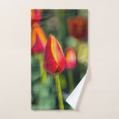 Lentebadkamer Tulpen Set Bad Handdoek (Handdoek)