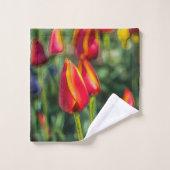 Lentebadkamer Tulpen Set Bad Handdoek (Wasdoekje)