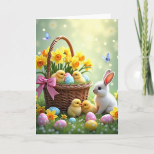 Lentebasket Scènekaart Kaart