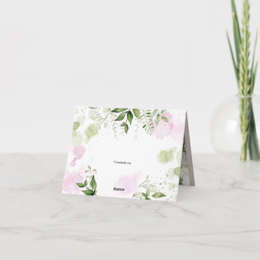 Lentebedankkaart Bedankkaart (Achterkant)